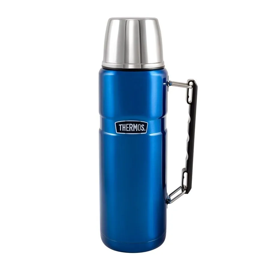 Термос для напитков THERMOS KING SK-2010 1.2L, складная ручка, синий