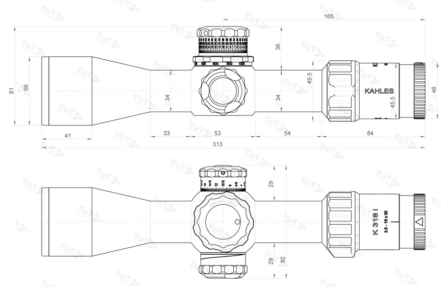 Оптический прицел Kahles K318i 3.5-18x50 CW сетка MSR/Ki