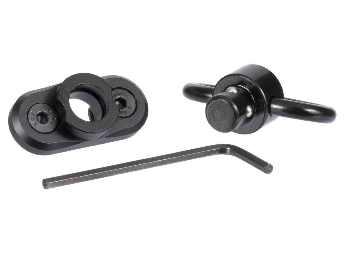 Антабка ShotTime быстросъёмная QD, на M-LOK, для ремня 32мм, чёрная