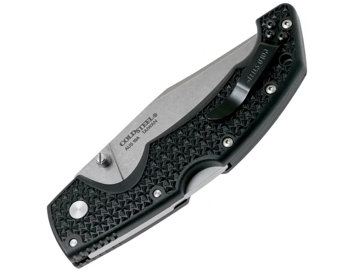 Нож складной Cold Steel Voyager Clip Large Plain AUS10A Griv-Ex