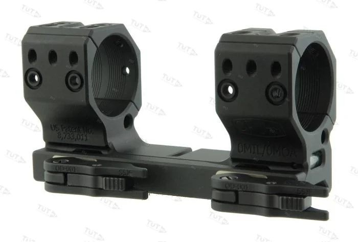 Тактический быстросъемный кронштейн SPUHR D34мм для установки на Picatinny, H38мм, без наклона (QDP-