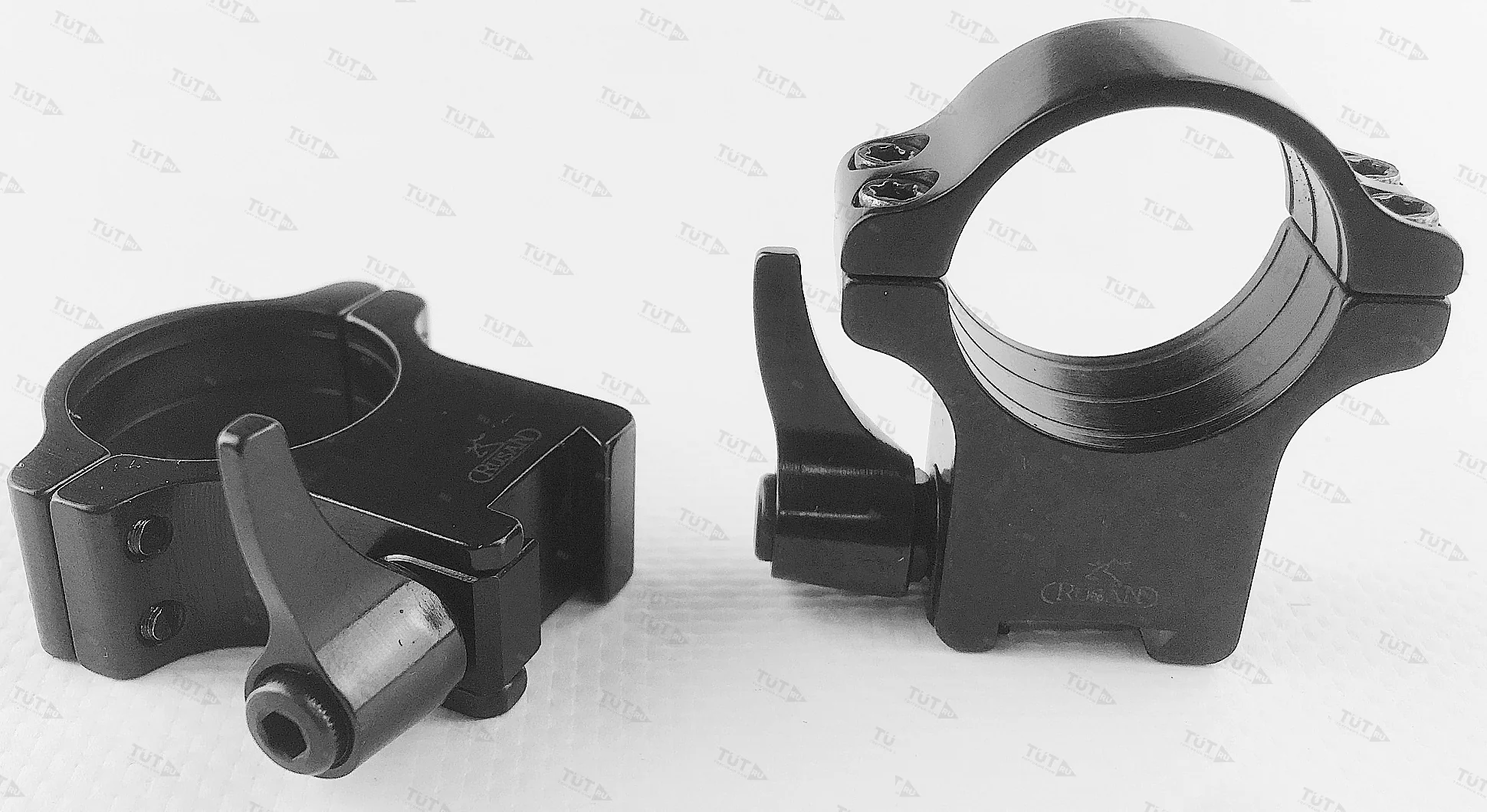 Кольца Rusan быстросъемные Prism 11мм на 25,4мм H15 рычажные (011-11-25,4-15-R)