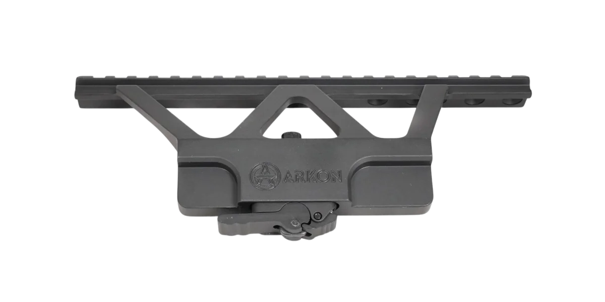 Быстросъемный боковой кронштейн ARKON с планкой weaver на Сайга/АК с выносом  / Аркон с планкой вивер на Сайга или АК