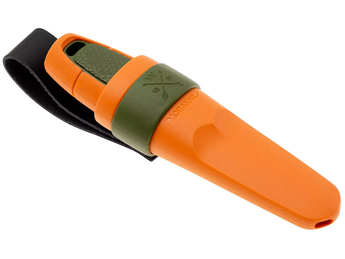 Нож Morakniv Eldris Hunting, нержавеющая сталь, зелёный/оранжевый