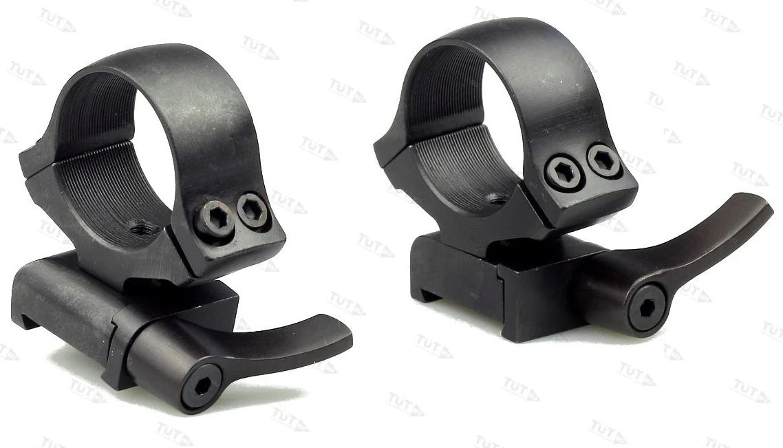 Быстросъемные кольца раздельные KOZAP CZ527 Alfa D26мм BH14.8 (No.64) низкие