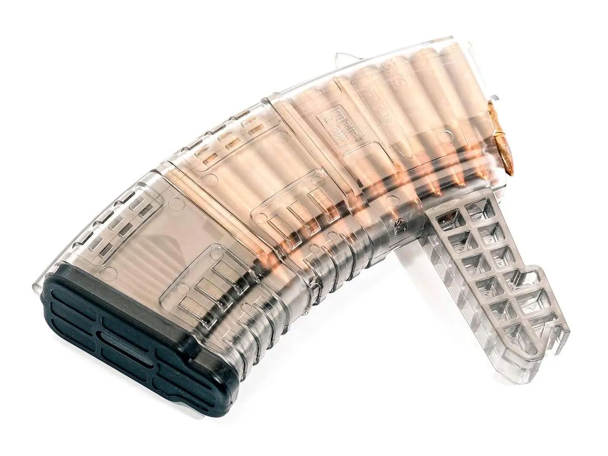 Магазин Pufgun На Скс, 7,62Х39, 20 Патронов, Полимер, Прозрачный, Возможность Укорочения, 155 Гр