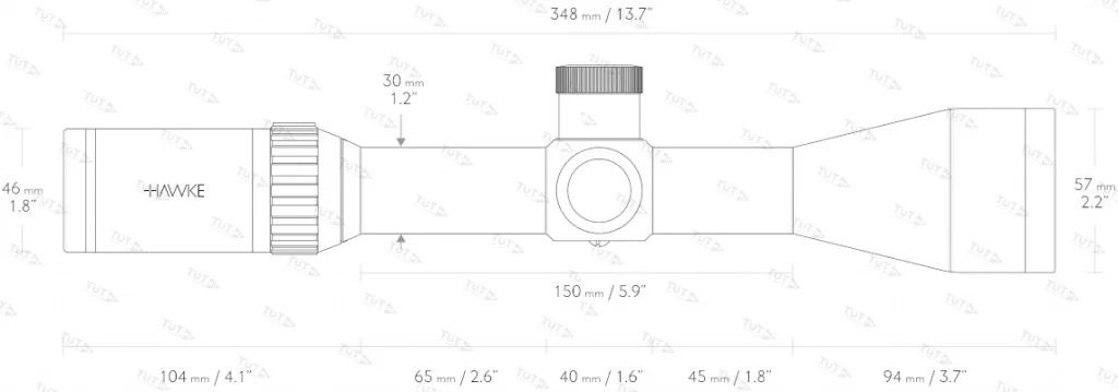 Прицел Hawke Vantage 30 WA FFP 4-16x50 (сетка 1/2 MilDot) с подсветкой