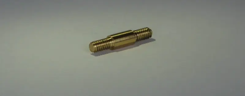 Переходник ЧИСТОGUN - латунь, папа/папа, резьба дюймовая 5/40 на 5/40 к шомп. Dewey 17/20C,Tipton17-