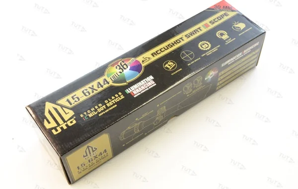 Оптический прицел Leapers Accushot Tactical 1.5-6x44, Гравировка сетки , AO, MilDot, подсв., кольца