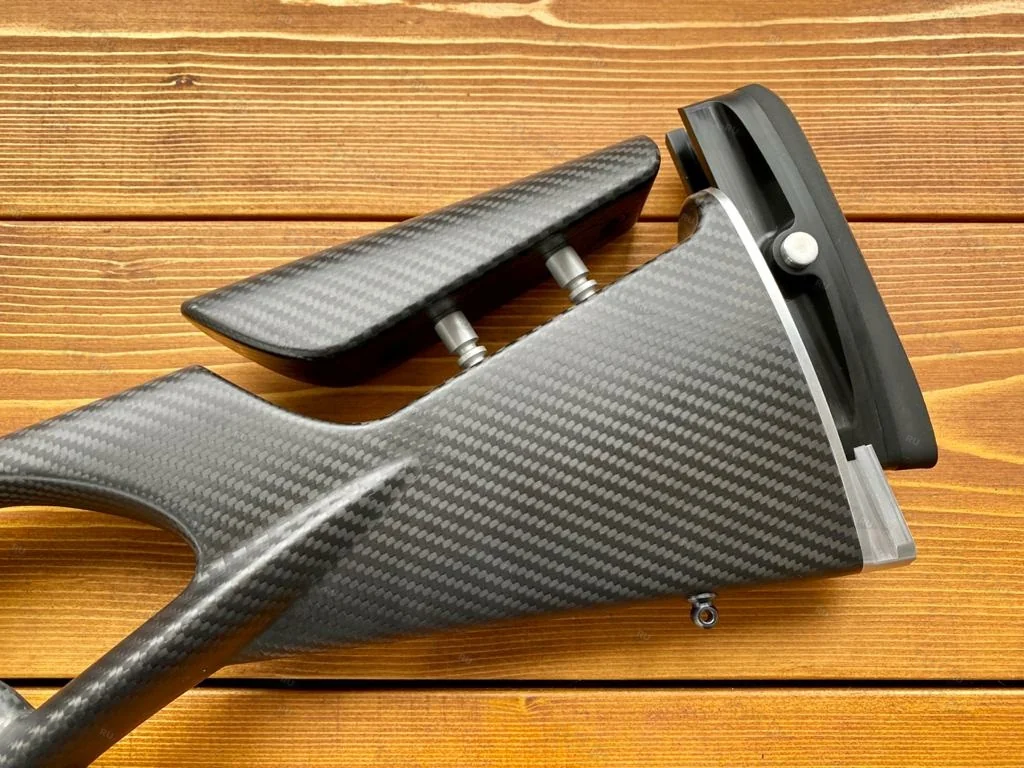 Карбоновый приклад с регулируемым подщечником и затыльником