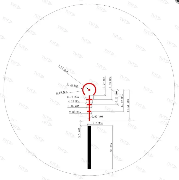 Прицел Sightmark Core TX 1-4x24 (сетка AR-223) с подсветкой