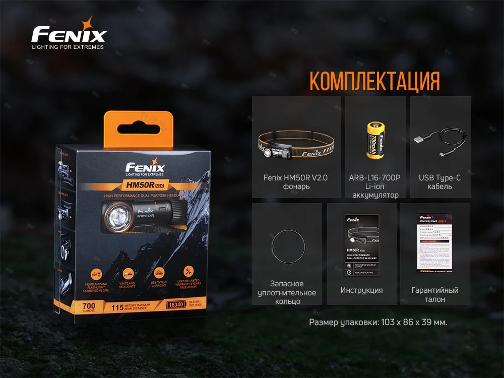 Налобный фонарь Fenix HM50R