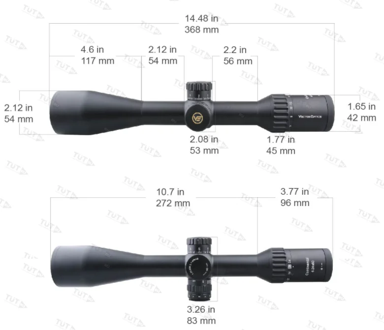 Прицел Vector Optics Continental Tactical 4-24x50 SFP (сетка VCT-20) с подсветкой
