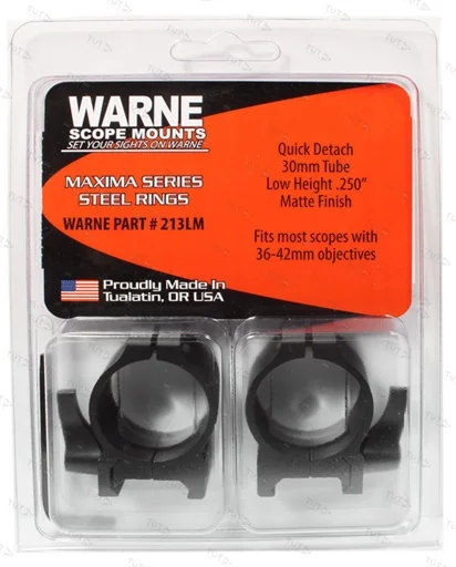 Крепления Warne Weaver 30mm QD Low (213LM)