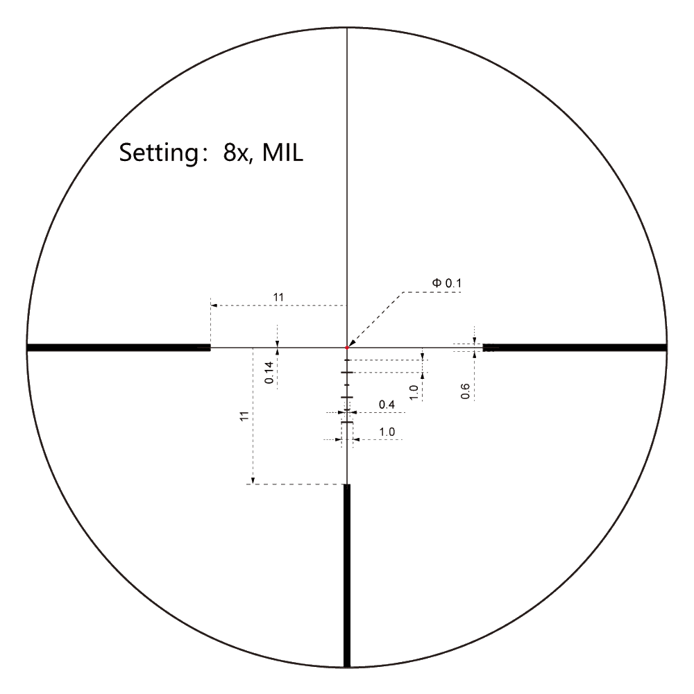 Оптический прицел Vector Optics 30мм SFP Continental x8 1-8x24i ED Hunting Fiber