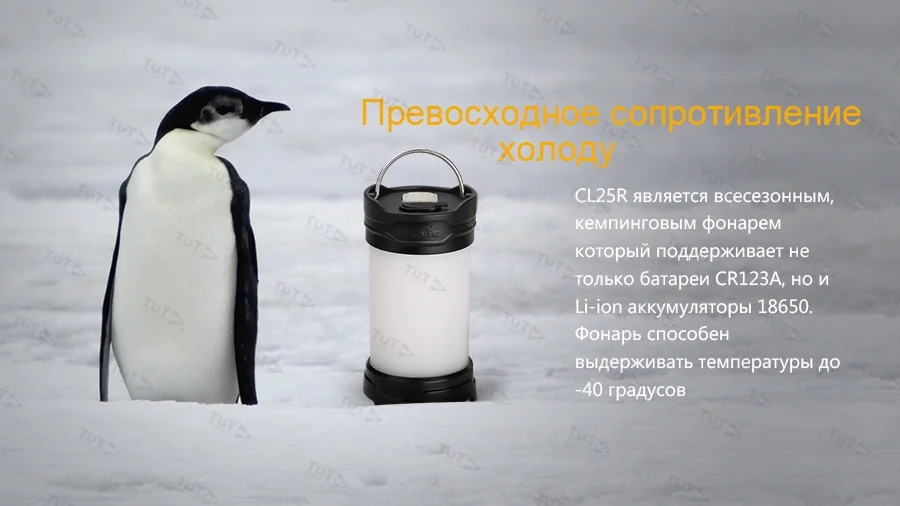 Фонарь Fenix CL25R черный