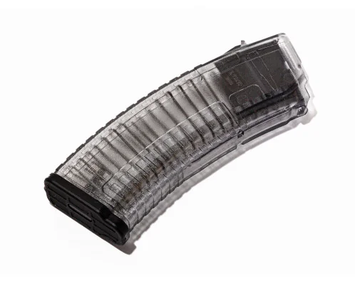 Магазин Pufgun на АК74/Сайга, 5,45x39, 30 патронов, полимер, прозрачный