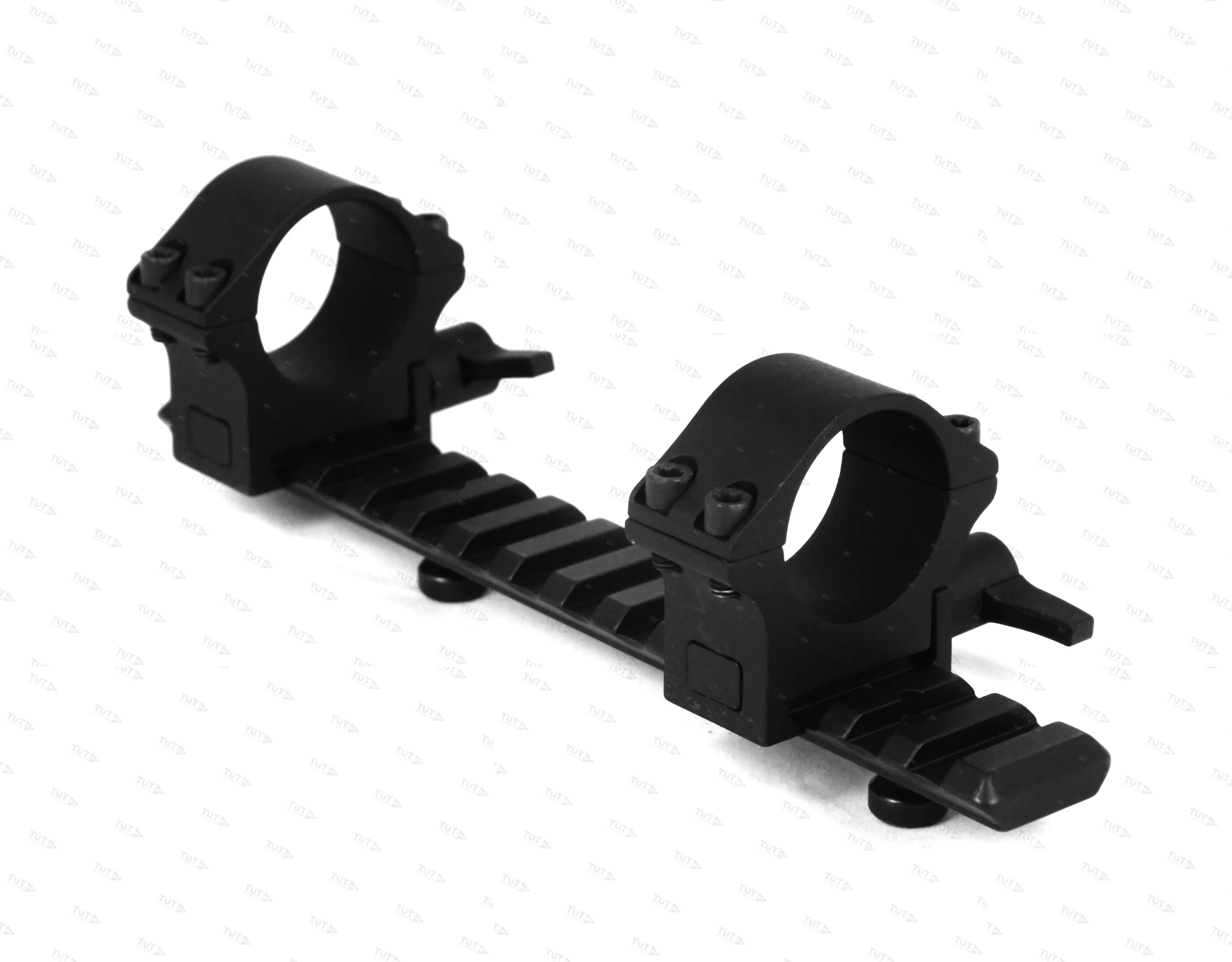 Кольца быстросъемные Hawke стальные на 25.4 мм низкие рычажные