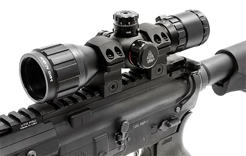 Кольца UTG PRO® Weaver/Picatinny, диаметр 26мм, высота 15мм, с упорами,материал алюминий, цвет-черн,