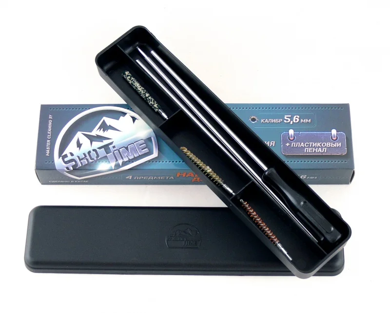 Набор для чистки ShotTime кал. 5,6мм (металлический шомпол, 3 ерша) в пенале