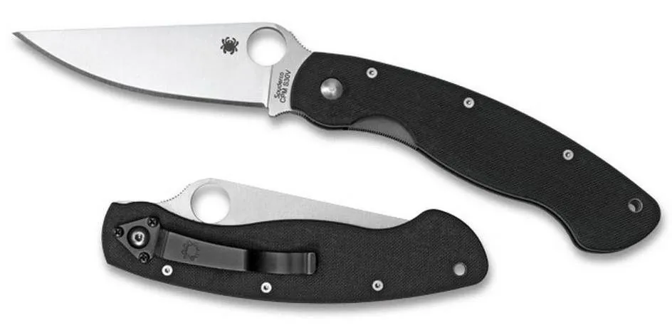 Нож складной Spyderco Military, сталь S30V, рукоять Black G10 (C36GPE)