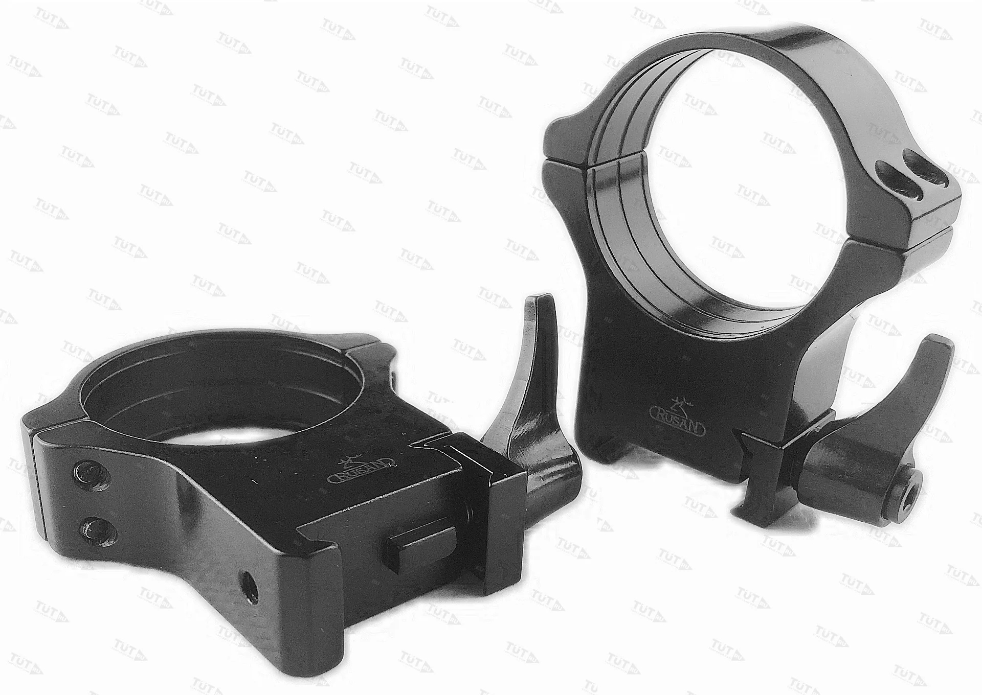 Кольца Rusan быстросъемные Weaver на 34мм H18 рычажные (050-34-18-R)