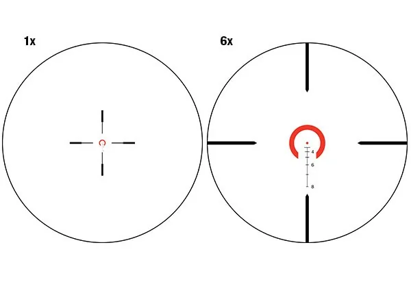 Оптический прицел Trijicon Vcog 1-6x24 Horseshoe dot/crosshair 5.56/77 (VC16-C-1600003)