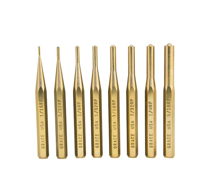 Выколотки Grace USA, комплект 8 шт., латунь