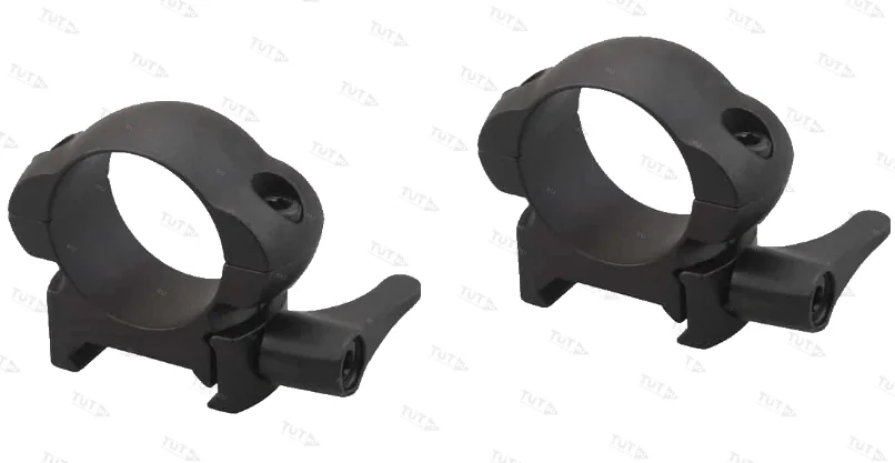 Кольца Vector Optics 25,4 мм быстросъёмные на Weaver, стальные, низкие