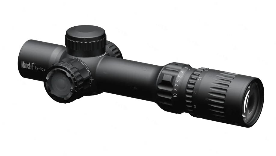 Прицел March 1-10x24 FFP Shorty (Normal) 0.1MIL (сетка DR-1) с подсветкой