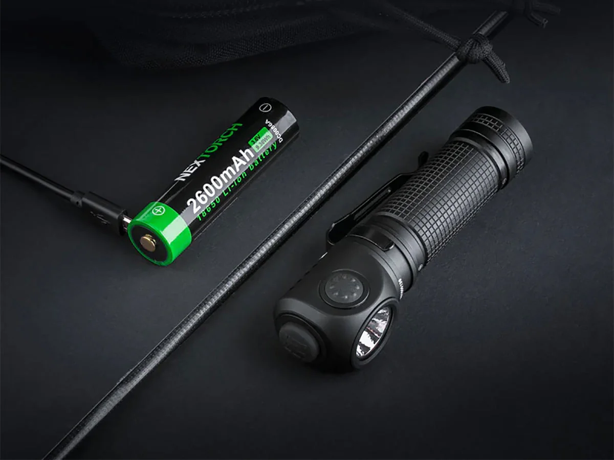 Фонарь Nextorch P10, Г-образный, 1400 lm, белый/красный/голубой