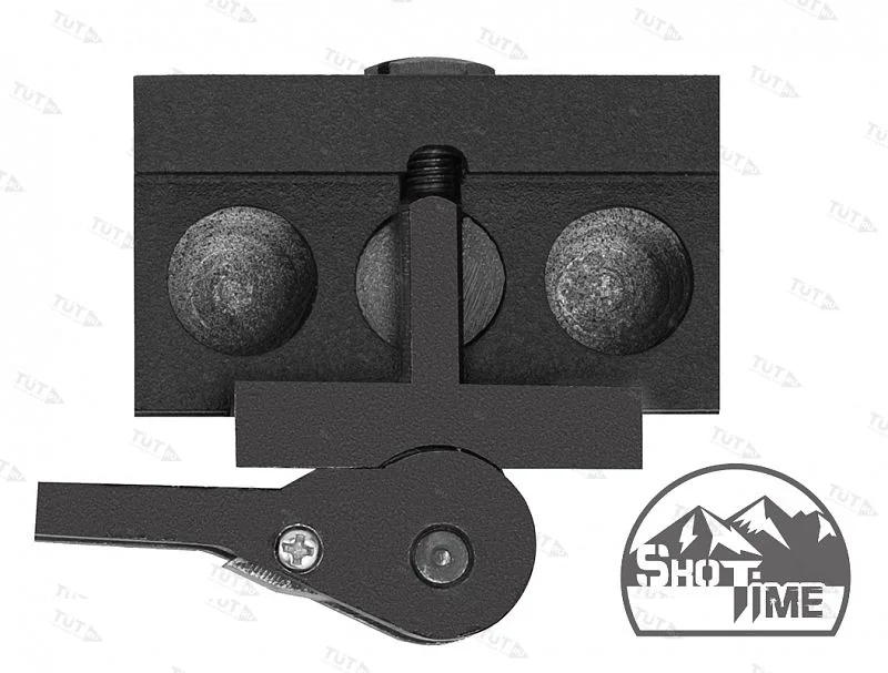 Адаптер-переходник ShotTime быстросъемный для сошек типа Harris на Weaver/Picatinny, сплав Д16Т+ ста