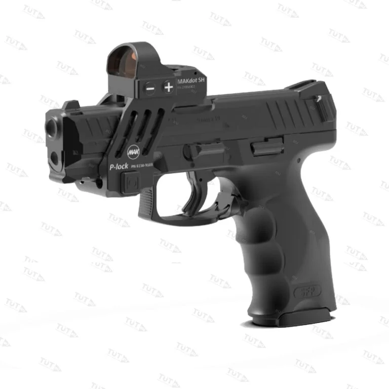 Кронштейн MAK P-Lock под коллиматор MAKdot SH на раму пистолета GLOCK (3/4 поколения)
