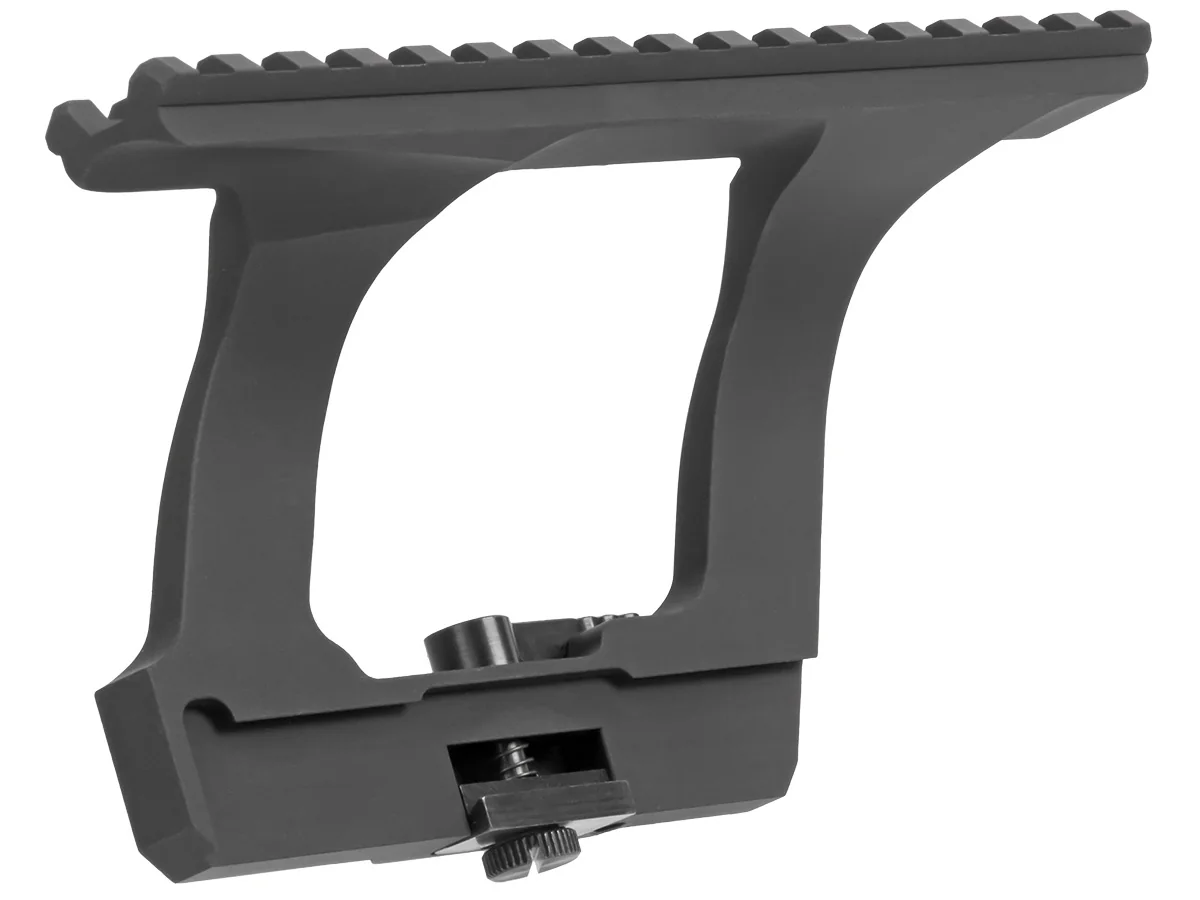 Кронштейн GTS Q.122 G2 боковой быстросъёмный Picatinny АК/Сайга, 16 слотов / ГТС Ку.122 Г2 Пикатинни