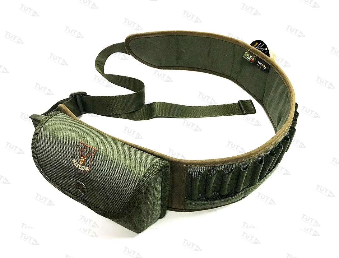 Патронташ 12 кал. (кожа/кордура) Riserva 2196 на 20 патронов