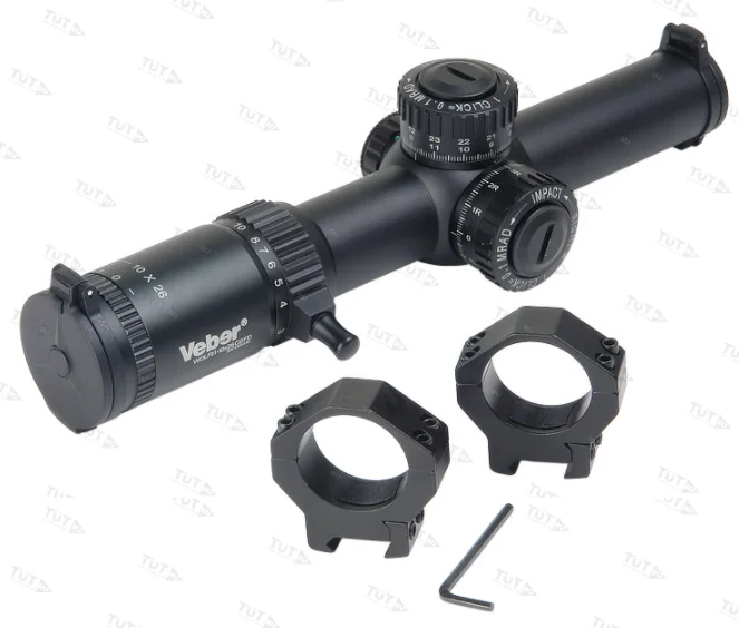 Прицел Veber Wolf II 1-10х26 GB FD с подсветкой (сетка FireDot)