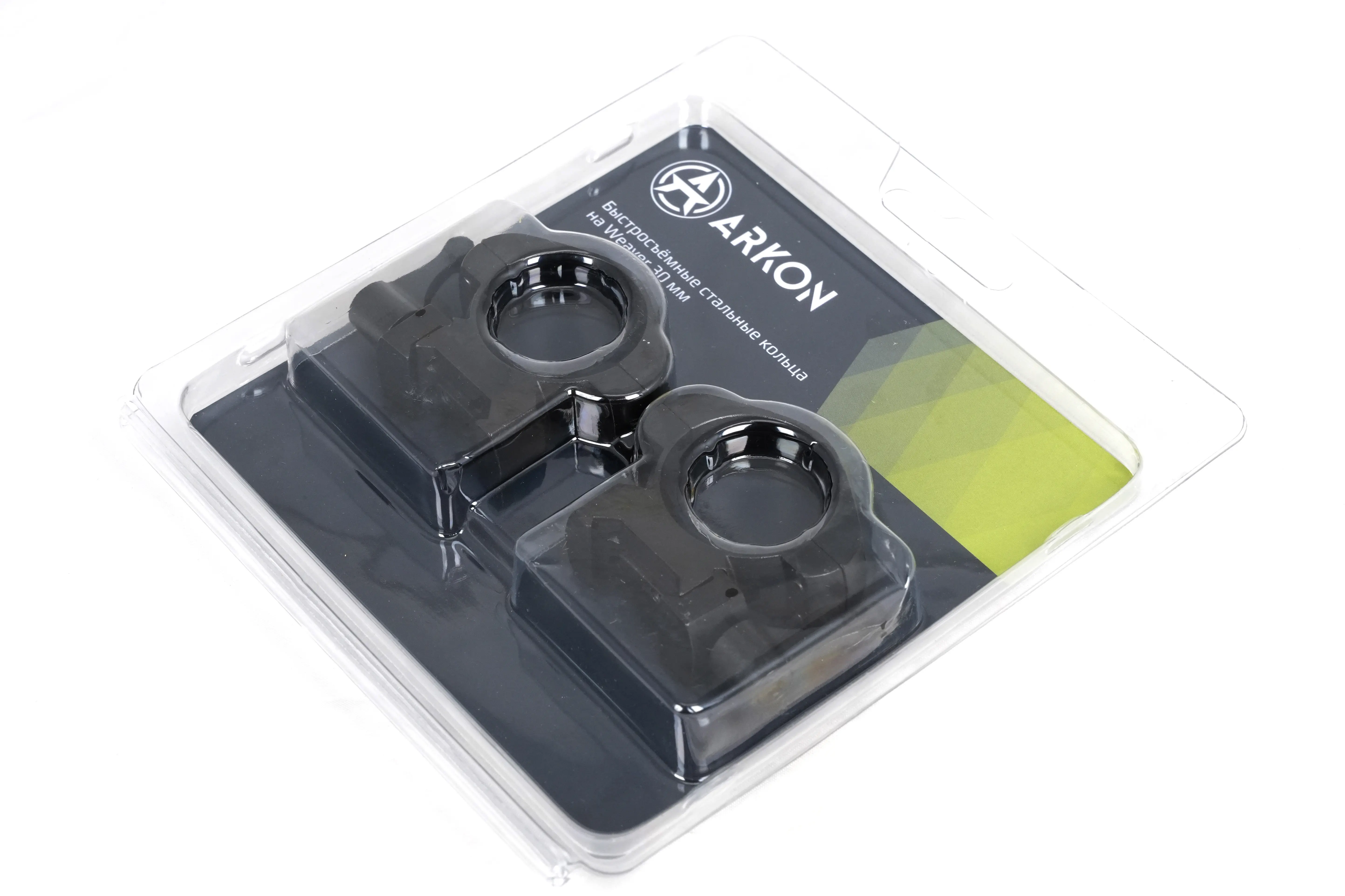Кольца Arkon 30 мм быстросъемные на weaver / Аркон 30 мм быстросъемные на вивер стальные, средние