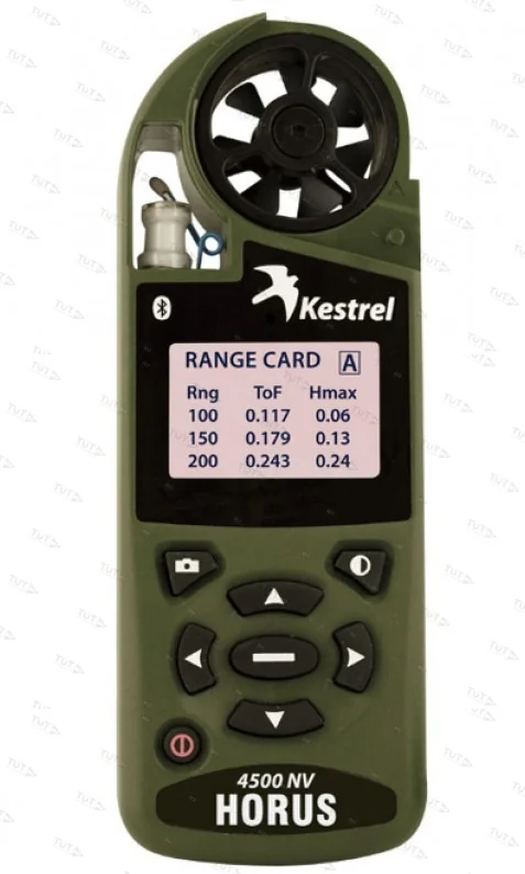 Карманная метеостанция KESTREL 4500 NV с б.к. Applied Ballistics, зел. (0845AOLV)