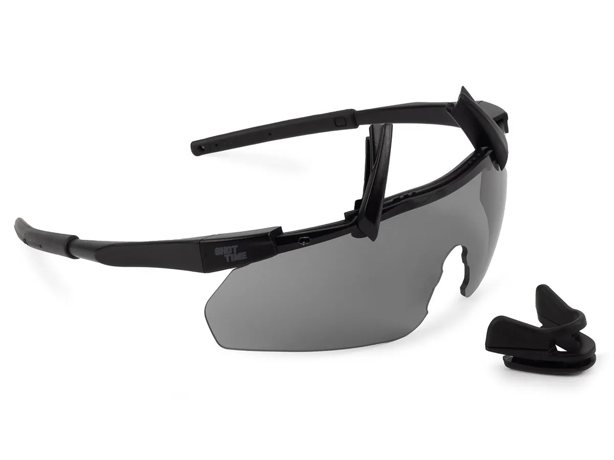 Очки стрелковые ShotTime Lynx, защитные, чёрные, комплект с 3 линзами