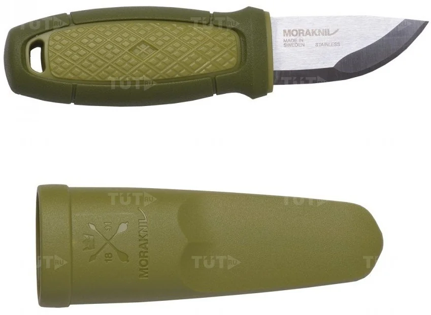 Нож Morakniv Eldris, нержавеющая сталь (зеленый)