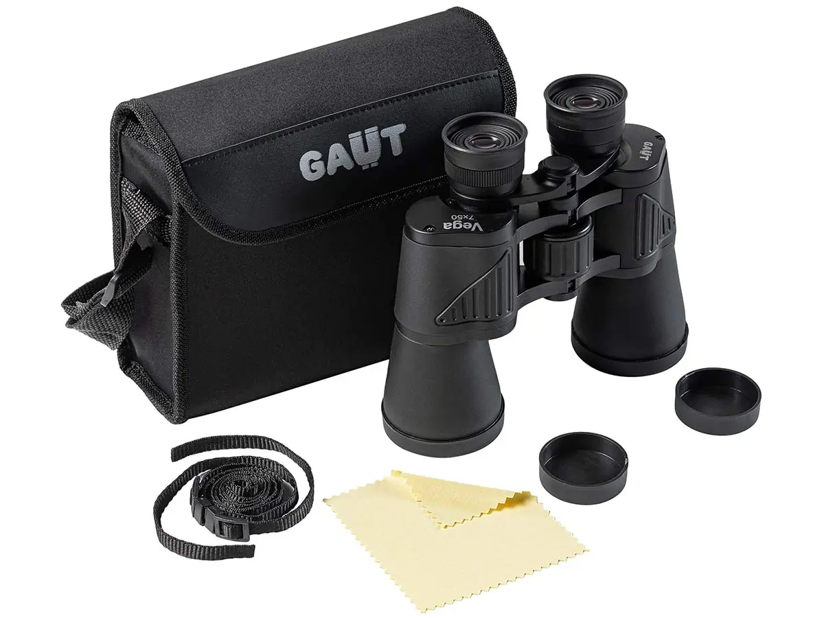 Бинокль Gaut Vega 7X50, Porro-Призмы Bk7, Цвет Черный, 800Г