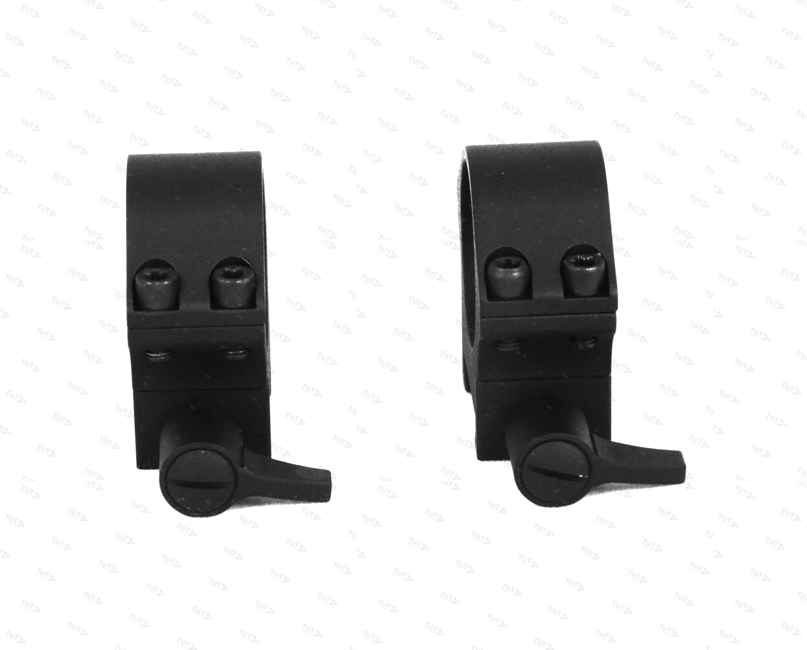 Кольца быстросъемные Hawke стальные на 25.4 мм низкие рычажные