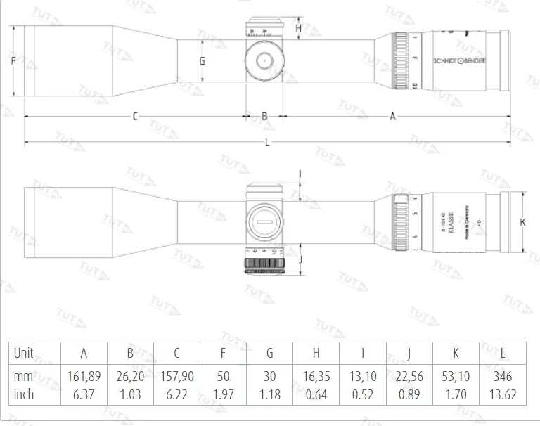 Прицел Schmidt & Bender Klassik 3-12x42 с подсветкой (сетка L4 с подсветкой)