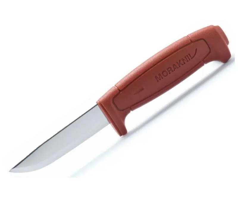 Нож Morakniv Basic 511, углеродистая сталь, красный