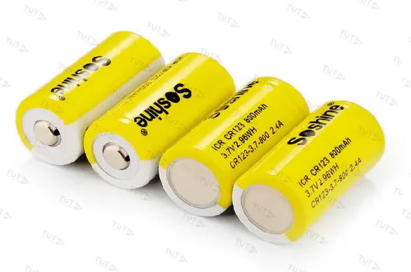 Аккумулятор Li-Ion Soshine 16340 - 3,7 V - 800 mAh перезаряжаемый