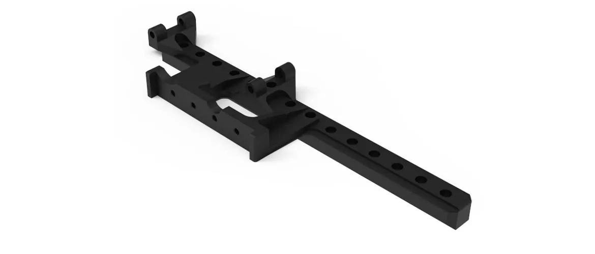 Планка базовая для прицелов DEMON, CHARON УДЛИНЕННАЯ С РЕЛЬСОЙ ДАЛЬНОМЕРА