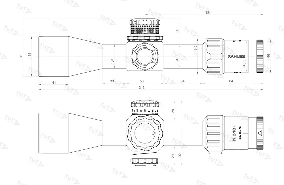 Оптический прицел Kahles K318I CCW 3,5-18X50 MOAK LSW