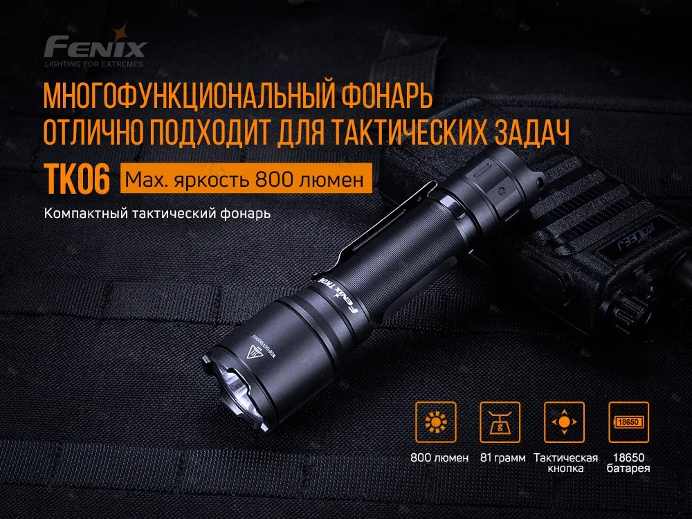 Фонарь подствольный Fenix TK06 Cree SST20 L4