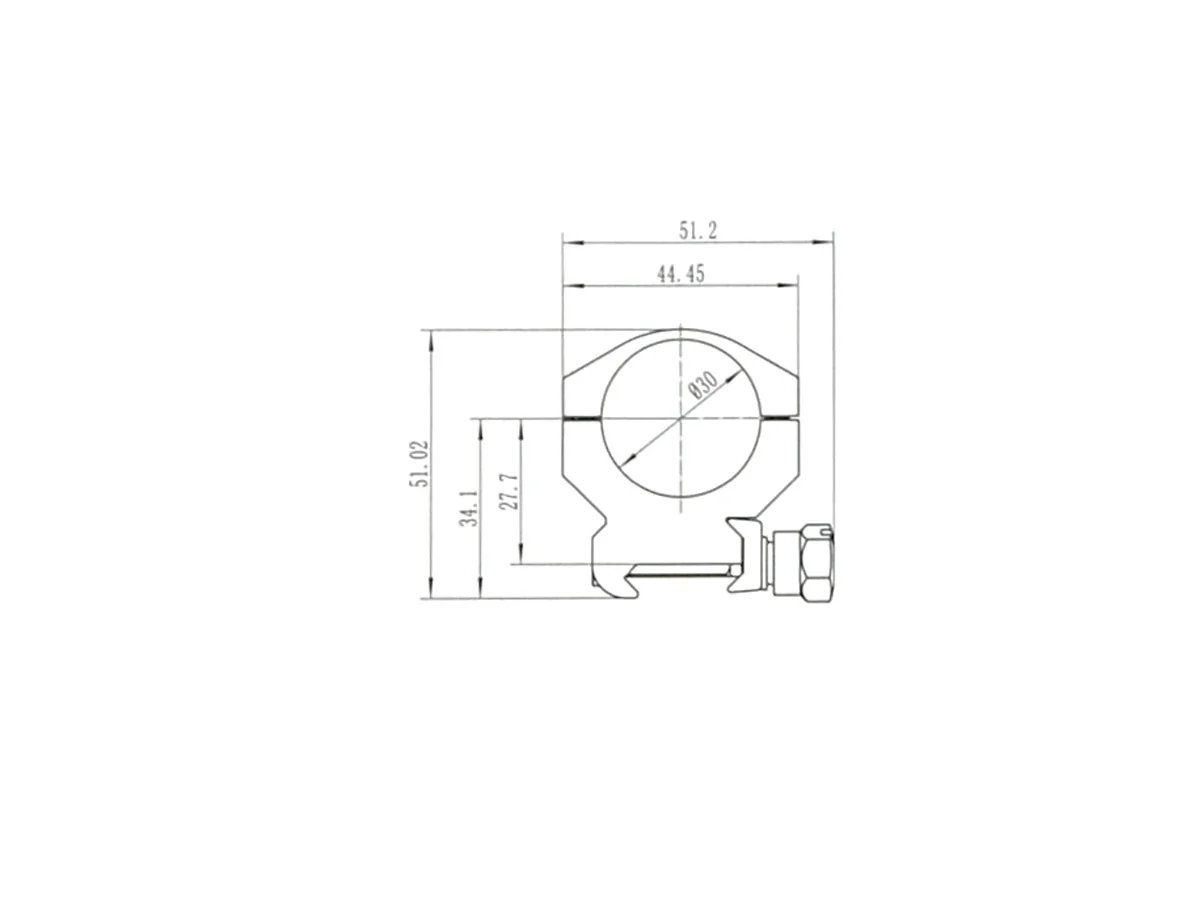 Кольца быстросъемные Nikko Stirling стальные D30мм, Weaver, 6 винтов, средние на винте