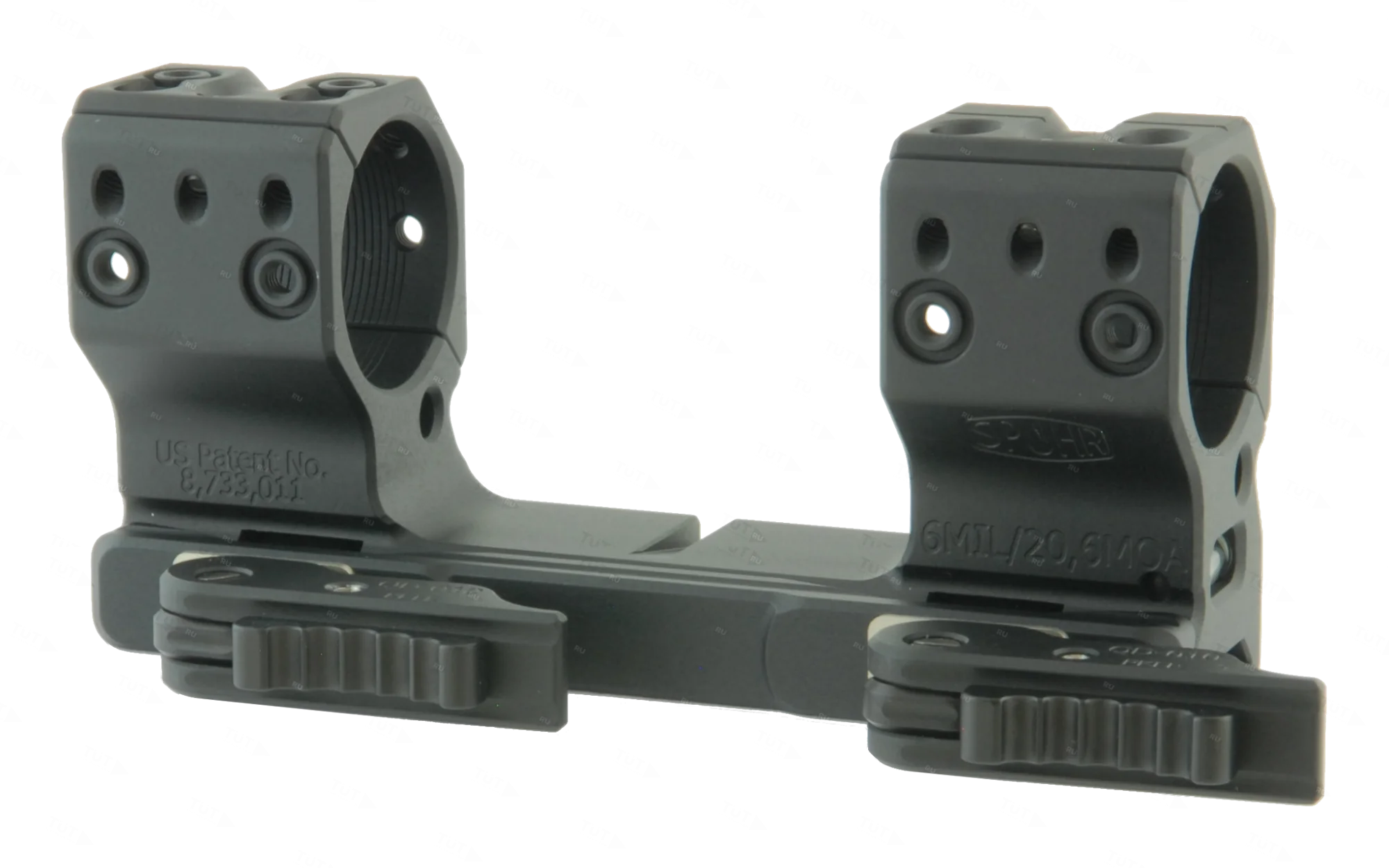 Тактический быстросъемный кронштейн SPUHR D30мм для уст. на Picatinny, H38мм, накл. 6MIL/ 20.6MOA (Q